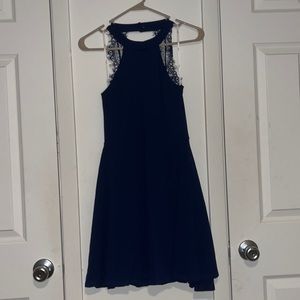 Navy Skater Dress